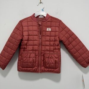 Calvin Klein Kids Puffer Jacket - Deep Red